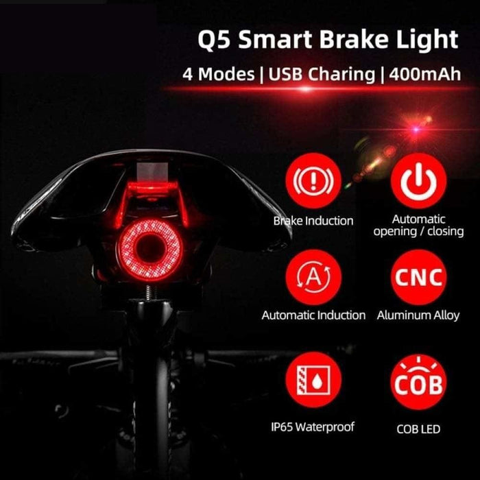 4 Modes Usb Charging 400mah Q5 Brake Sensing Light