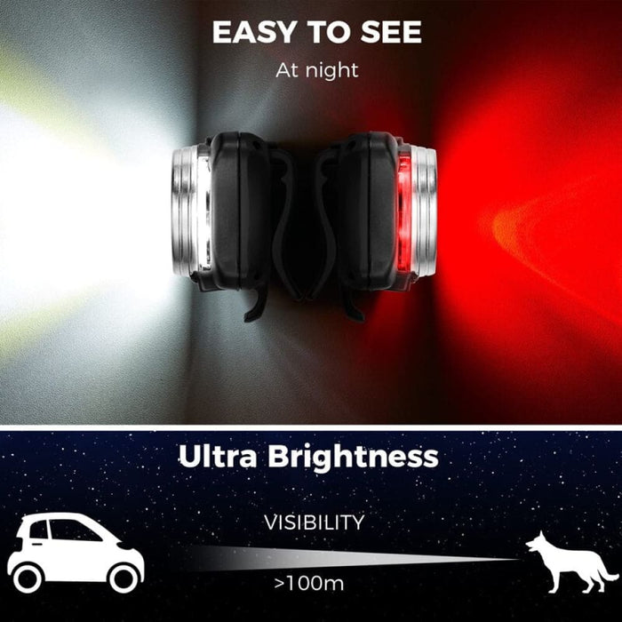 4 Modes Waterproof Safety Clip-on Light for Night Walking