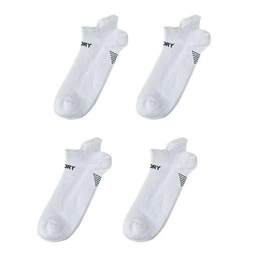 4 Pack Medium White Seamless Sport Sneakers Socks Non-slip