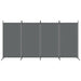 4 - panel Room Divider Anthracite 346x180 Cm Fabric Tpbxla
