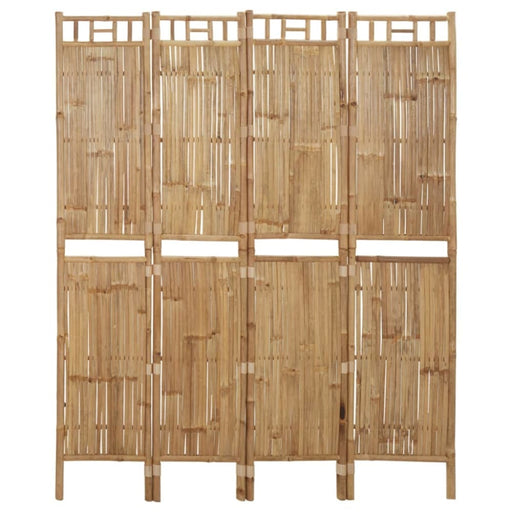 4 - panel Room Divider Bamboo 160x180 Cm Taoiak