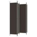 4 - panel Room Divider Brown 200x220 Cm Fabric Tpbokk