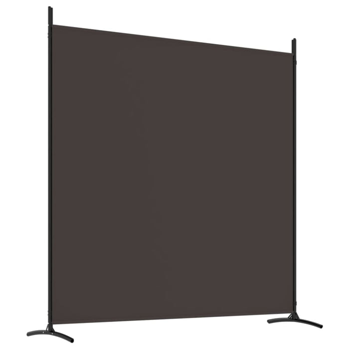 4 - panel Room Divider Brown 698x180 Cm Fabric Tpbxnt