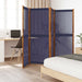 4-panel Room Divider Dark Blue 280x180 Cm Abbttlb
