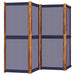 4-panel Room Divider Dark Blue 280x180 Cm Abbttlb