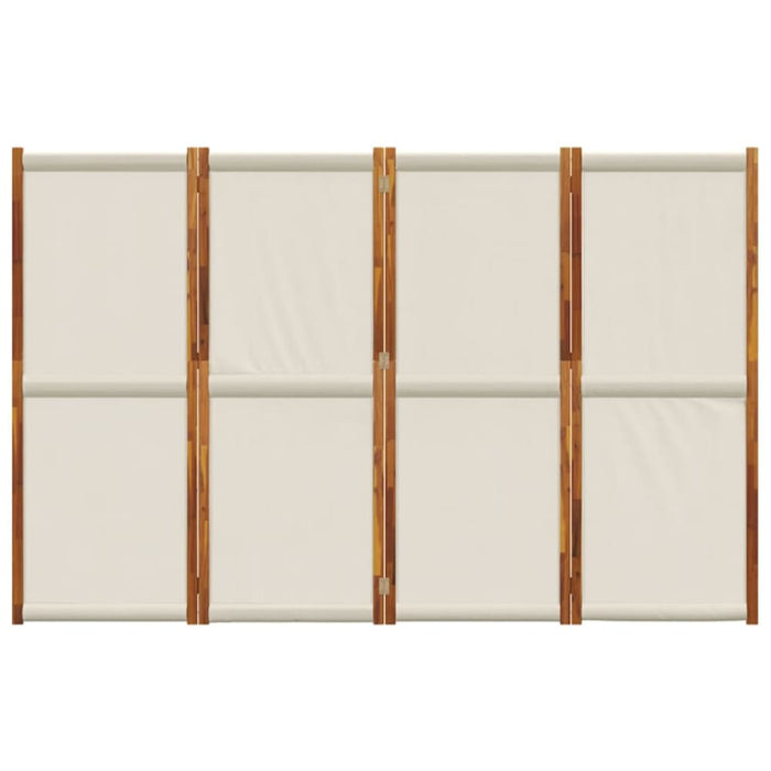 4-panel Room Divider Light Grey 280x180 Cm Abbttpl