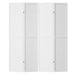 4 Panel Room Divider Screen 164x170cm Pegboard White