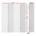 4 Panel Room Divider Screen 164x170cm Pegboard White