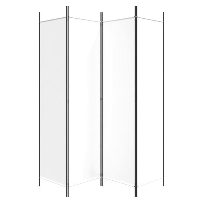 Nz Local Stock-4-panel Room Divider White 200x200 Cm Fabric