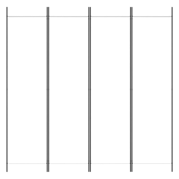 Nz Local Stock-4-panel Room Divider White 200x200 Cm Fabric