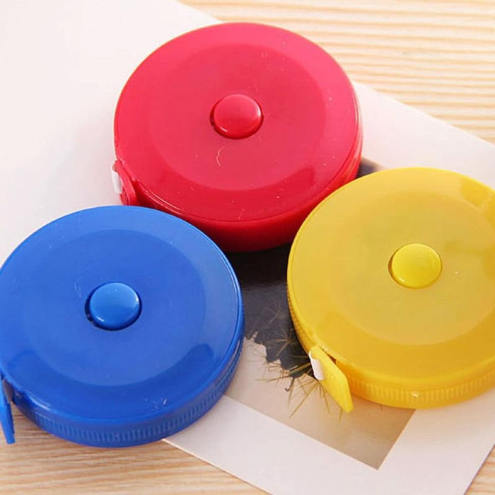 4 Pcs 1.5m Cute Plastic Mini Automatic Retractable Tape