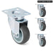 4 Piece 2 Heavy Duty Swivel Rubber Caster Set With Brake