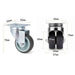 4 Piece 2 Heavy Duty Swivel Rubber Caster Set With Brake