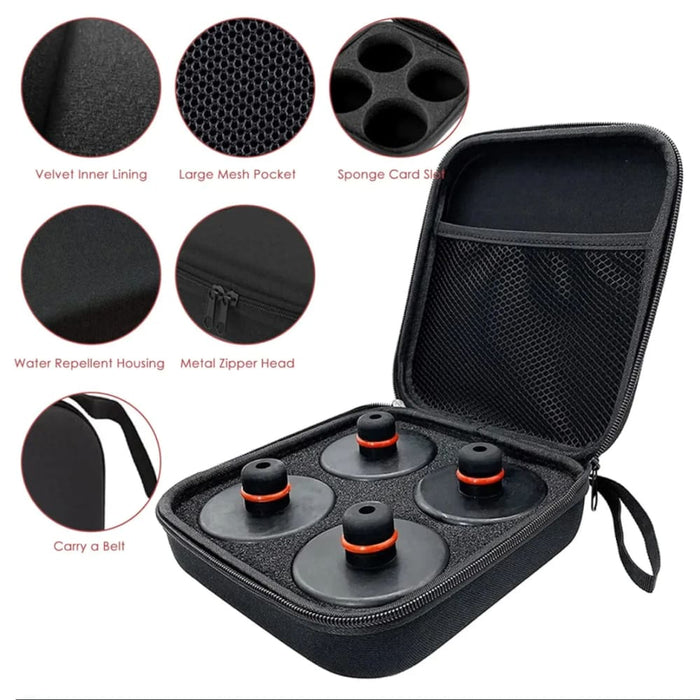 4 Piece Car Jack Pad Adapter Set With Storage Case
