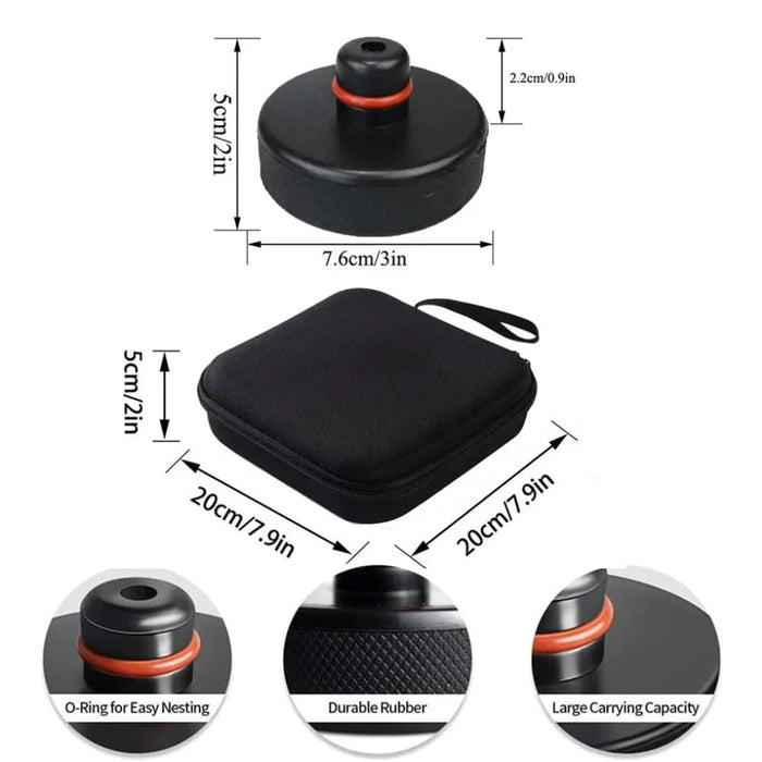 4 Piece Car Jack Pad Adapter Set With Storage Case