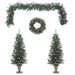 4 Piece Christmas Door Decoration Set Pvc Tpiilk