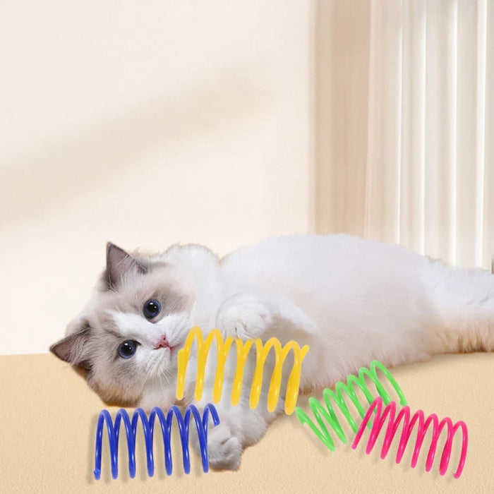 4 Piece Colourful Cat Toy Set For Interactive Play