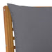 4 Piece Garden Lounge Set with Cushion Solid Acacia Wood