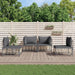 4 Piece Garden Lounge Set with Cushions Anthracite Poly
