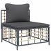 4 Piece Garden Lounge Set With Cushions Anthracite Poly