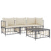 4 Piece Garden Lounge Set with Cushions Anthracite Poly