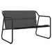 4 Piece Garden Lounge Set with Cushions Anthracite Steel