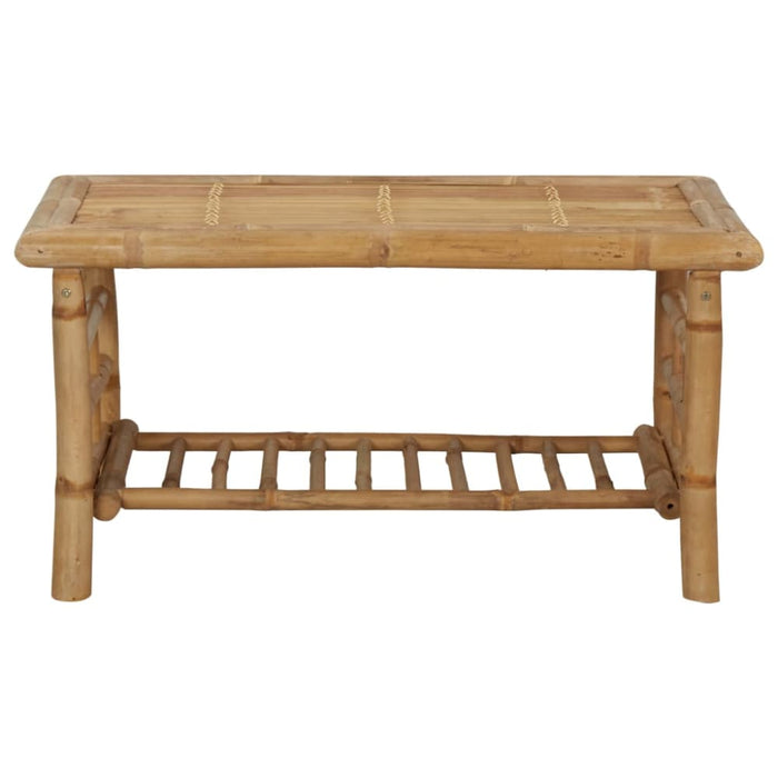 4 Piece Garden Lounge Set with Cushions Bamboo Toplbo