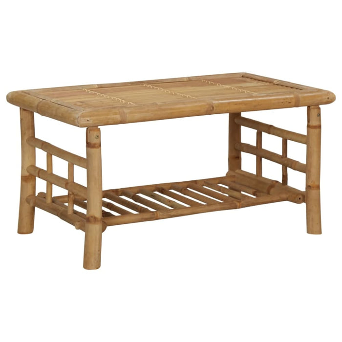 4 Piece Garden Lounge Set with Cushions Bamboo Toplbo