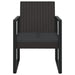 4 Piece Garden Lounge Set with Cushions Black Poly Rattan