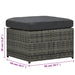 4 Piece Garden Lounge Set with Cushions Poly Rattan