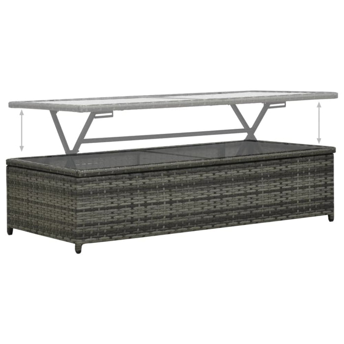 4 Piece Garden Lounge Set with Cushions Poly Rattan