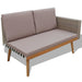 4 Piece Garden Lounge Set with Cushions Poly Rattan Grey