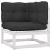 4 Piece Garden Lounge Set with Cushions Solid Pinewood