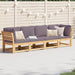 4 Piece Garden Lounge Set With Cushions Solid Wood Acacia