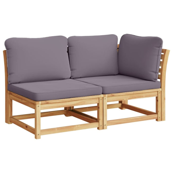 4 Piece Garden Lounge Set With Cushions Solid Wood Acacia