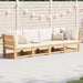 4 Piece Garden Lounge Set With Cushions Solid Wood Acacia