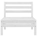 4 Piece Garden Lounge Set Solid Pinewood White Nbllxt
