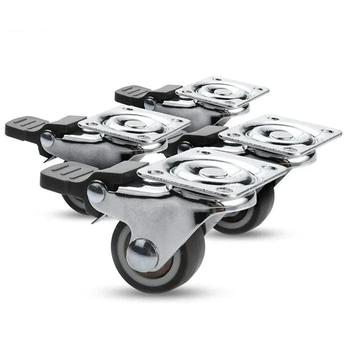 4 Piece Heavy Duty Swivel Casters With Brake For Furniture