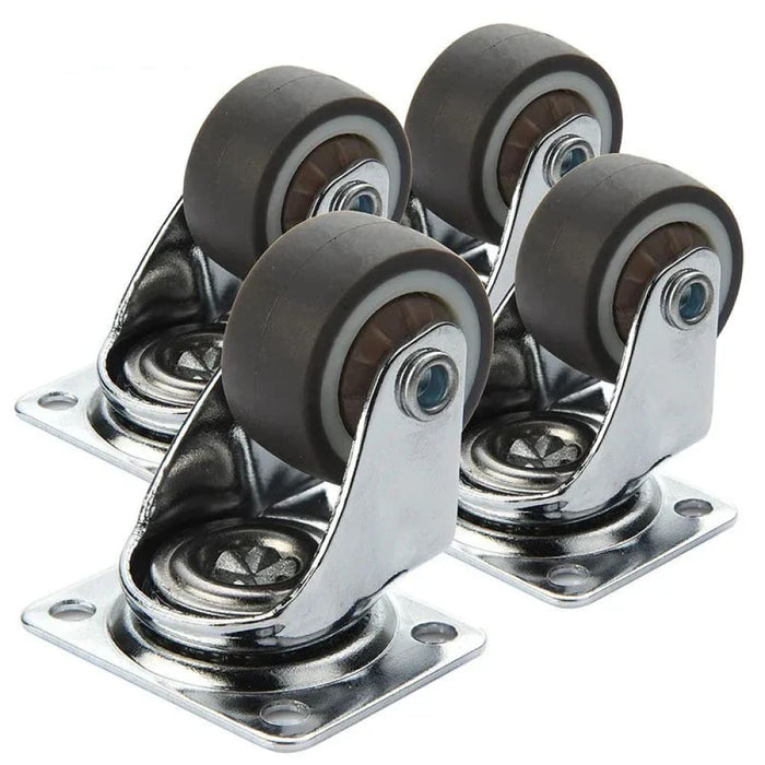 4 Piece Heavy Duty Swivel Casters With Brake For Furniture