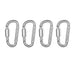 4 Piece Keychain Carabiner Set For Camping And Survival