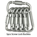 4 Piece Keychain Carabiner Set For Camping And Survival