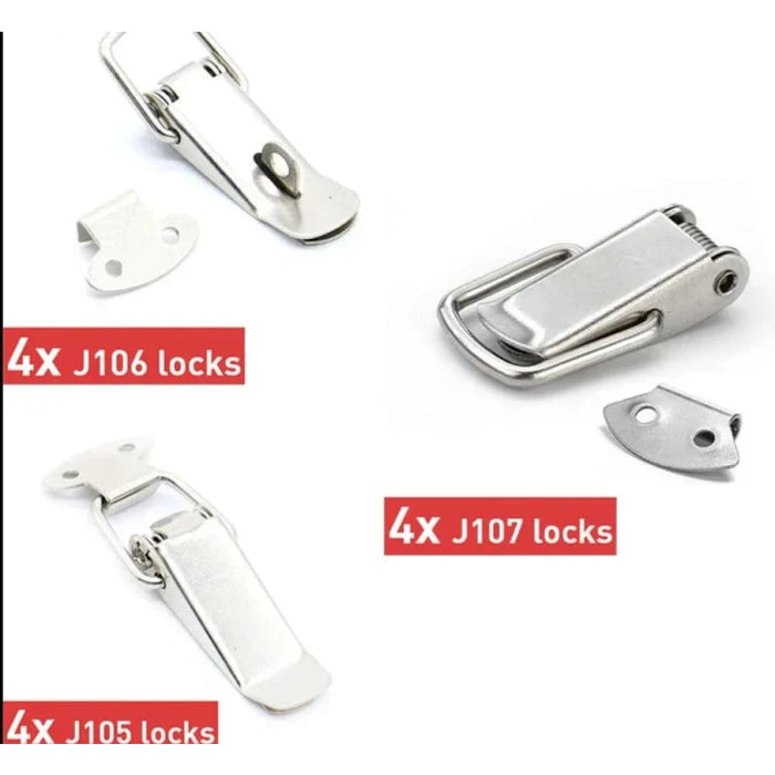 4 Piece Spring Loaded Cabinet Locks For Sliding Doors