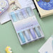 4 Pieces Kawaii Highlighter Pens Set Diy Spot Liner Marker