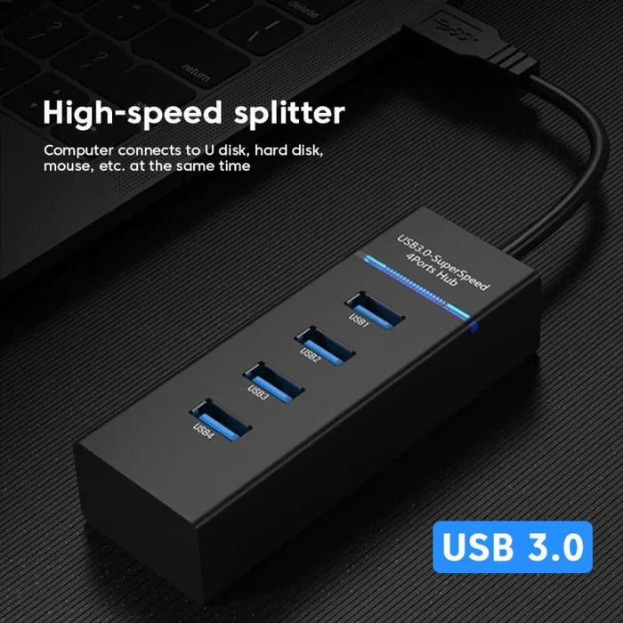 4 Port Usb Hub For High Speed Pc Connectivity