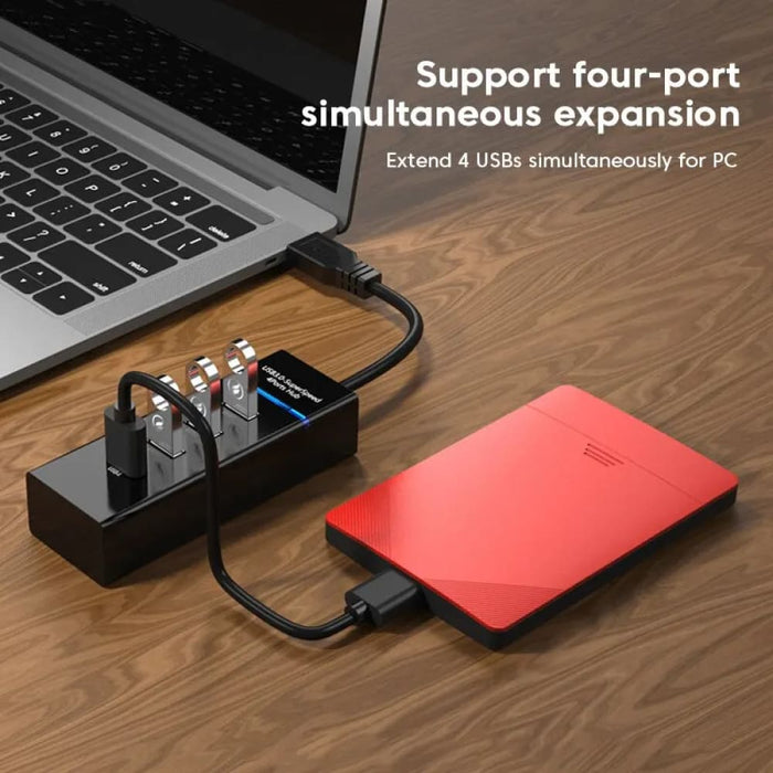 4 Port Usb Hub For High Speed Pc Connectivity