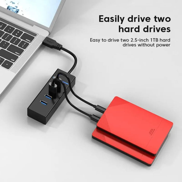 4 Port Usb Hub For High Speed Pc Connectivity