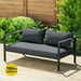 4 Seater Outdoor Sofa Set Aluminium Patio Furniture Setting