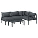 4 Seater Outdoor Sofa Set Aluminium Patio Furniture Setting