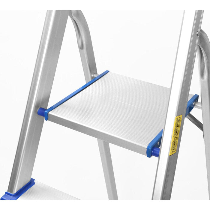 4 Step Ladder Multi Purpose Foldable Folding Aluminium Home