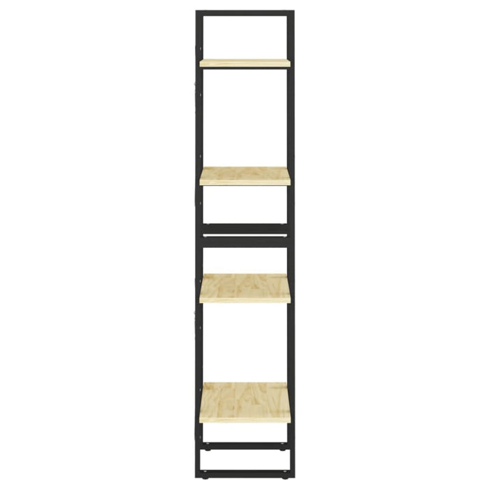 4-tier Book Cabinet 40x30x140 Cm Solid Pine Wood Nblaxx